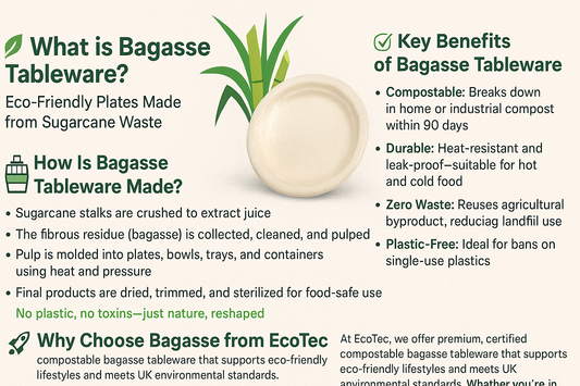 🌱 What is Bagasse Tableware?