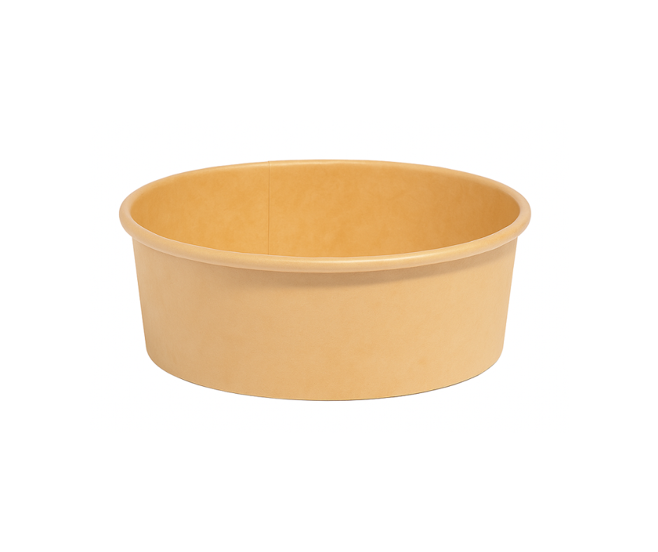 Disposable 750ml (26oz) Round Kraft Paper Bowls