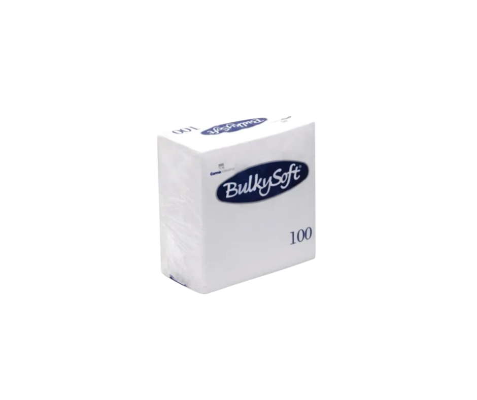 Cocktail Napkin 240x240mm 2-Ply White (Pack of 100)