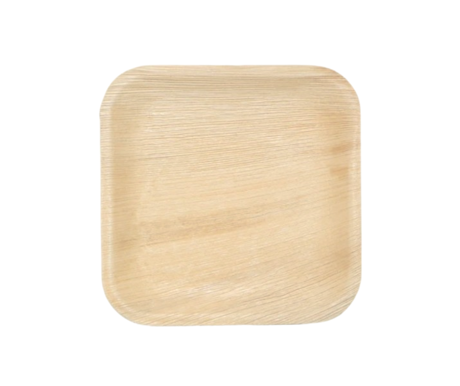 Eco-Friendly 10″ (25 cm) Compostable Palm Leaf Square Plates