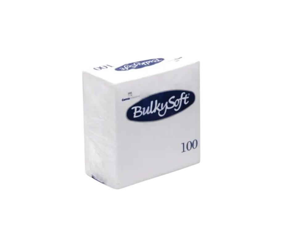 White 2-Ply 33 x 33 mm Napkins (Pack of 100)