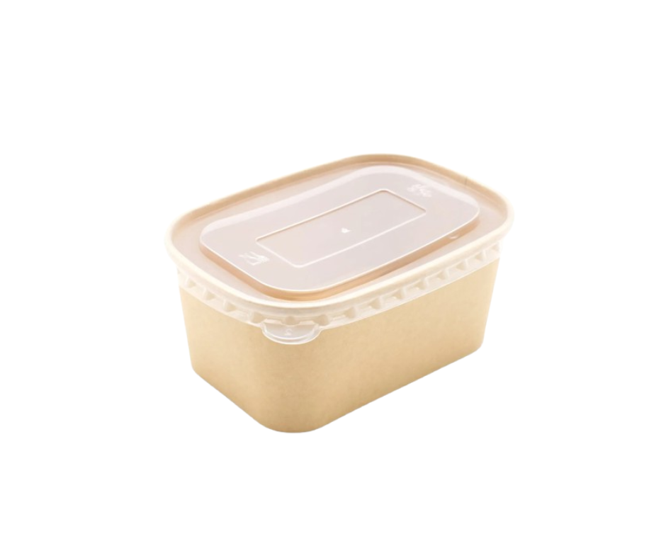 1000ml Rectangular Kraft Bowl