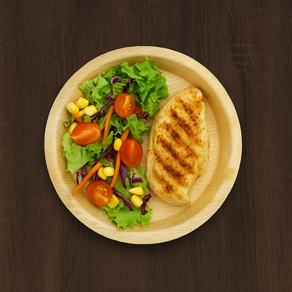 10" (25cm) Round Palm Leaf Plates (Deep)