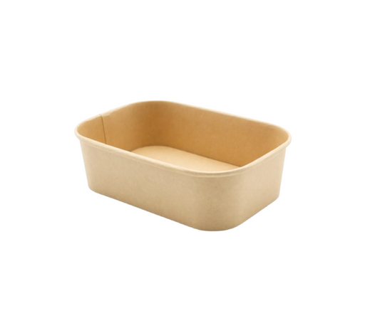 650ml Rectangular Kraft Bowl