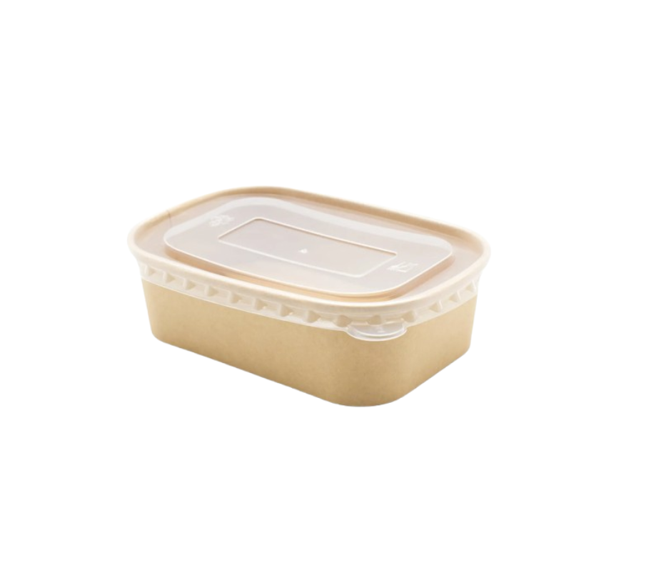 500ml Rectangular Kraft Bowl