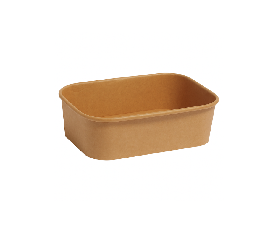 650ml Rectangular Kraft Bowl