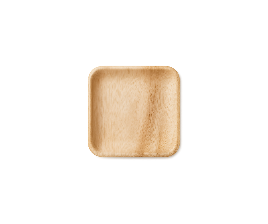 Eco Friendly Palm Leaf 6″ Square Plates