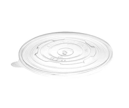 Kraft Food Bowl Clear PP Lid Fits - 500/750/1000ml