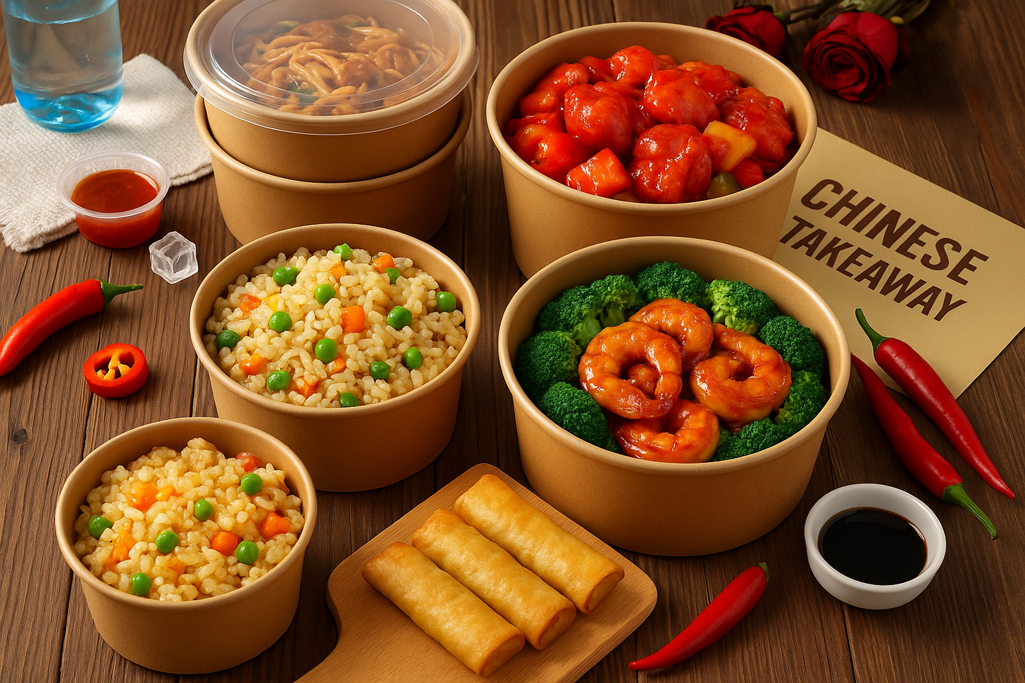 Disposable 750ml (26oz) Round Kraft Paper Bowls