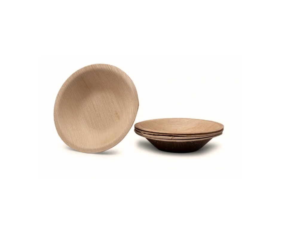 7" (18cm) Round palm leaf Bowls