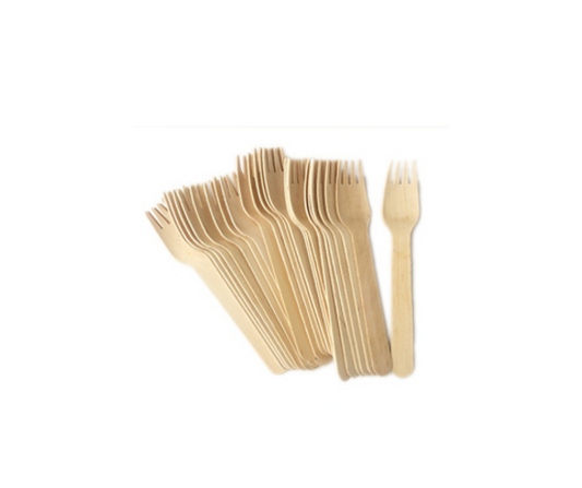 Biodegradable Wooden 100 Forks